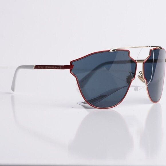 Christian Dior So Real Fast Womens Aviator Sunglasses AU2KU Red Gold Blue 69-12 - Picture 1 of 8